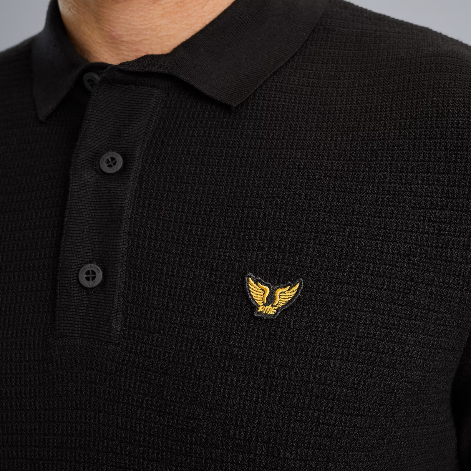 PME Legend Polo met Lange Mouw - Afbeelding 4