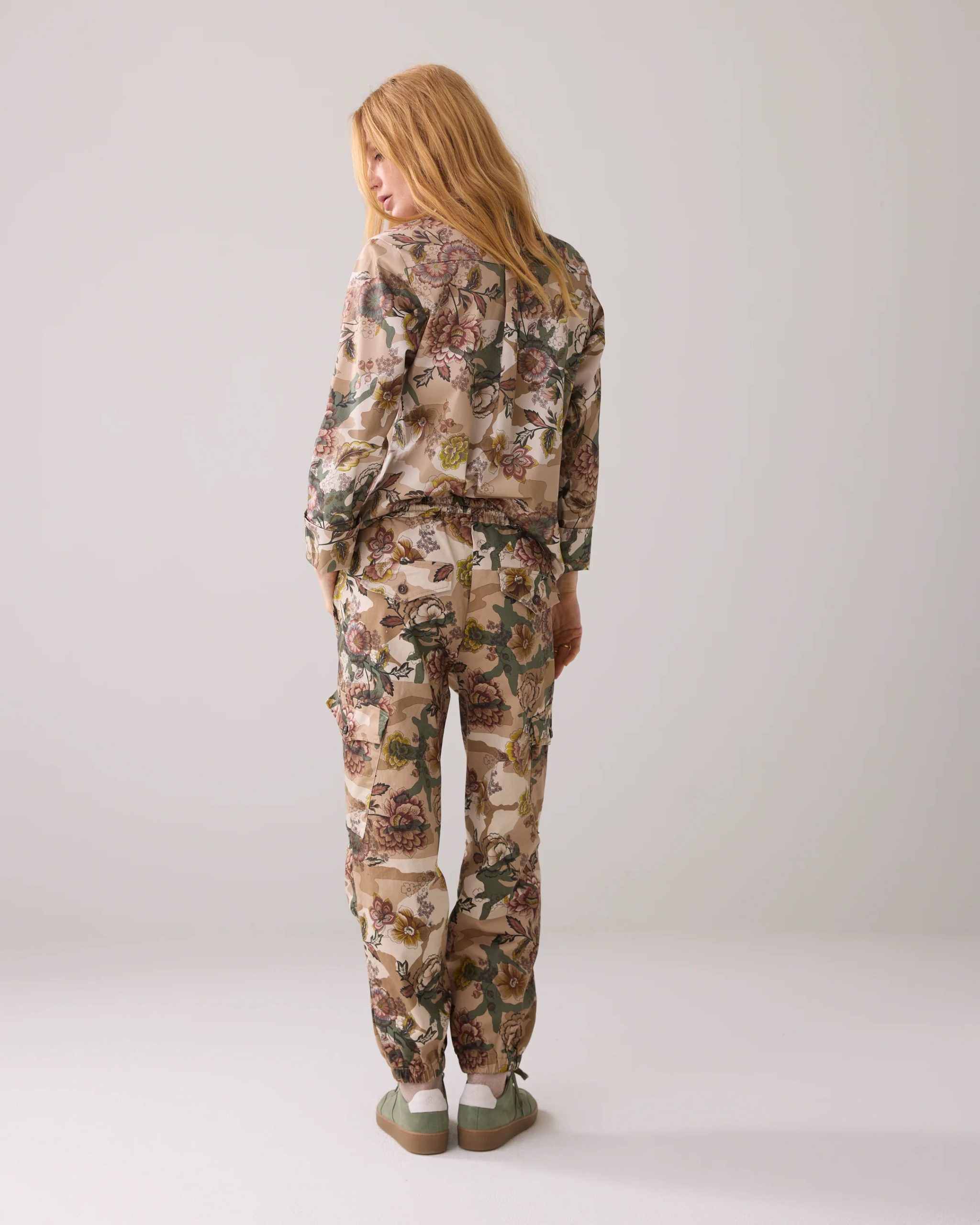 Summum Broek met Camouflage en Bloemen - Afbeelding 3