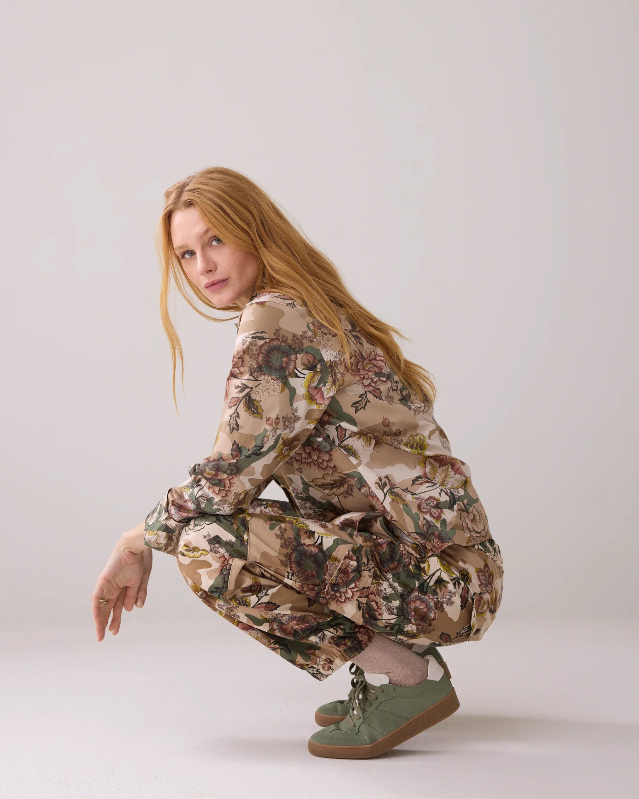 Summum Broek met Camouflage en Bloemen - Afbeelding 5