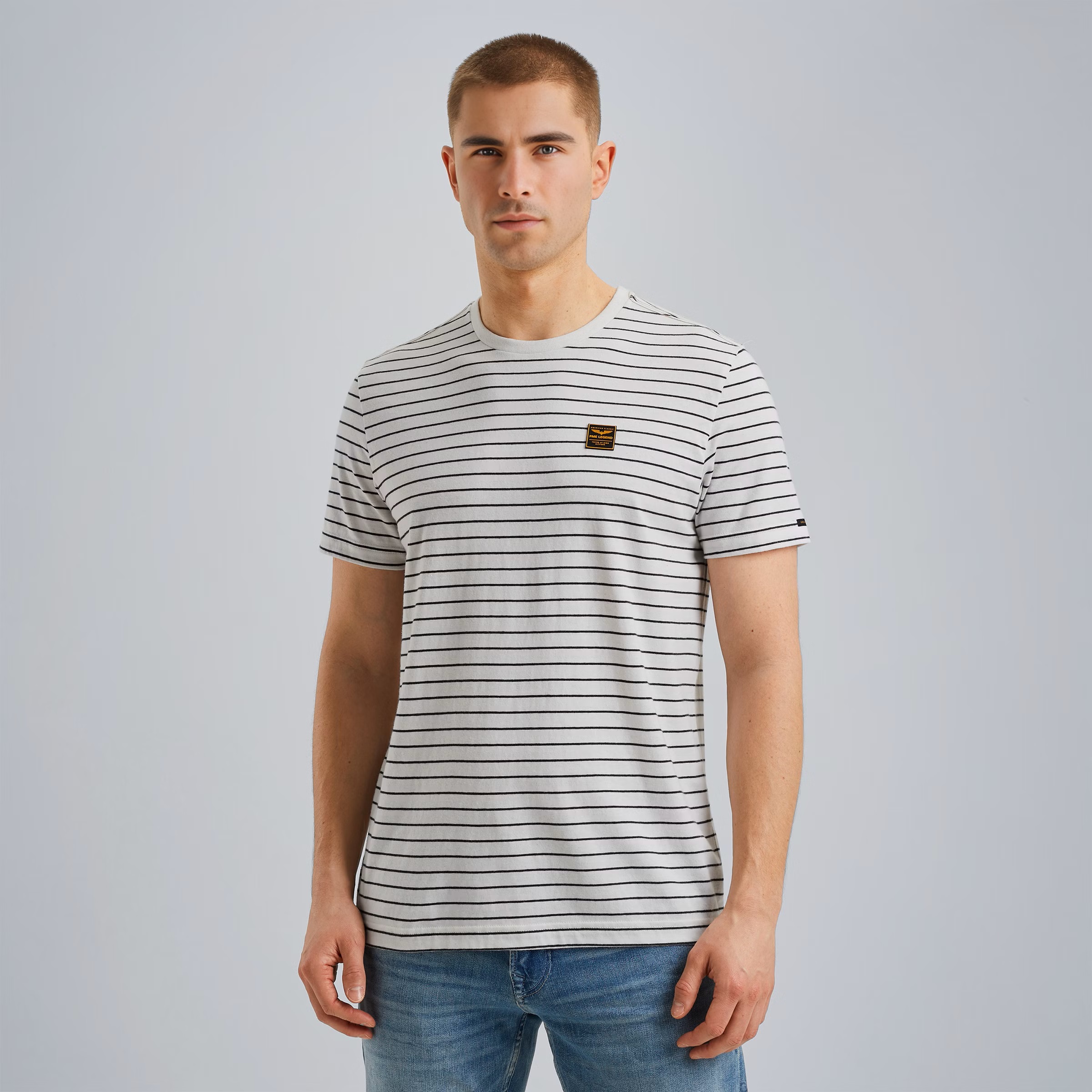 PME Legend T-Shirt met Streeppatroon