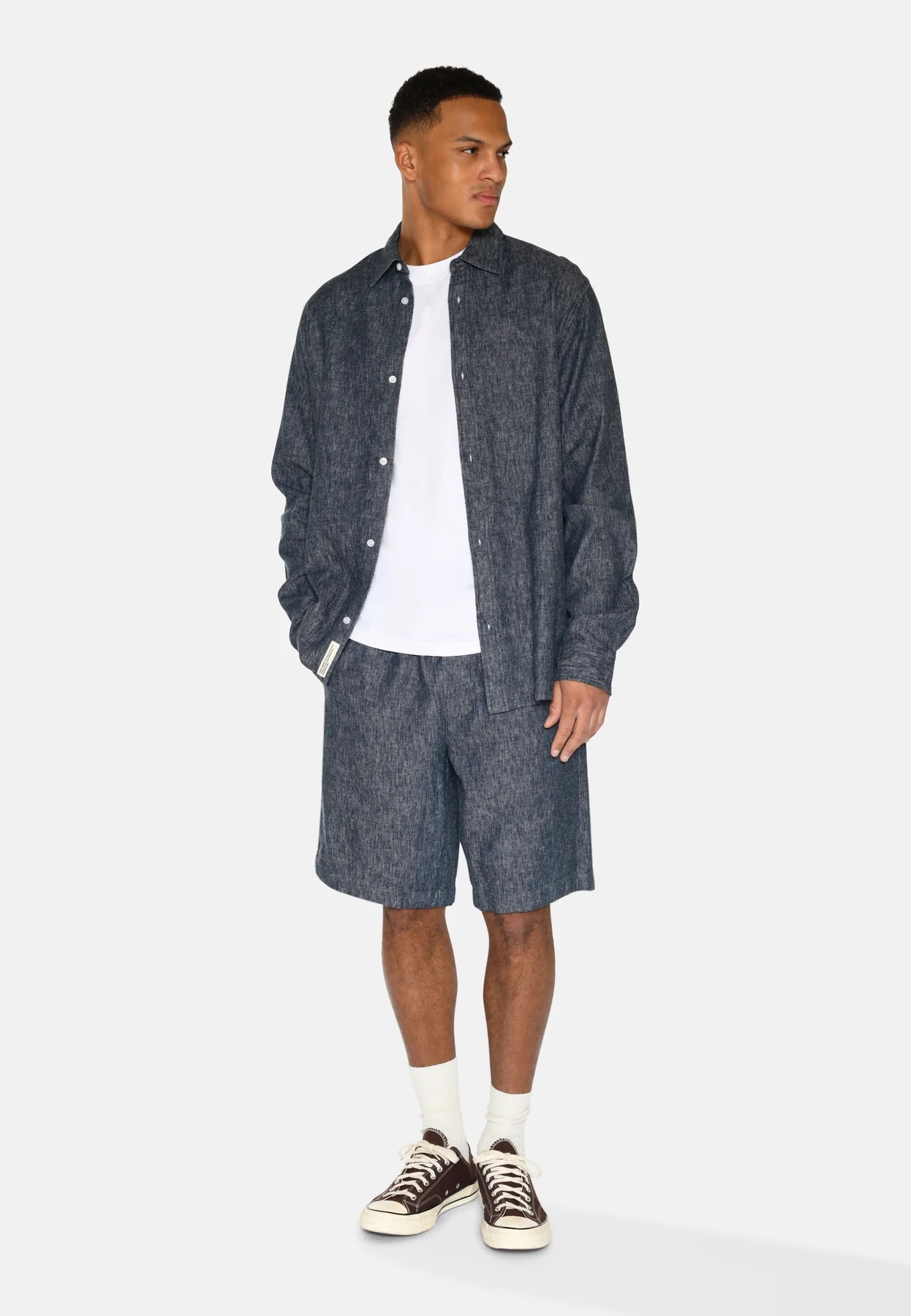 Minimum Raylan Linnen Denim Short - Afbeelding 2