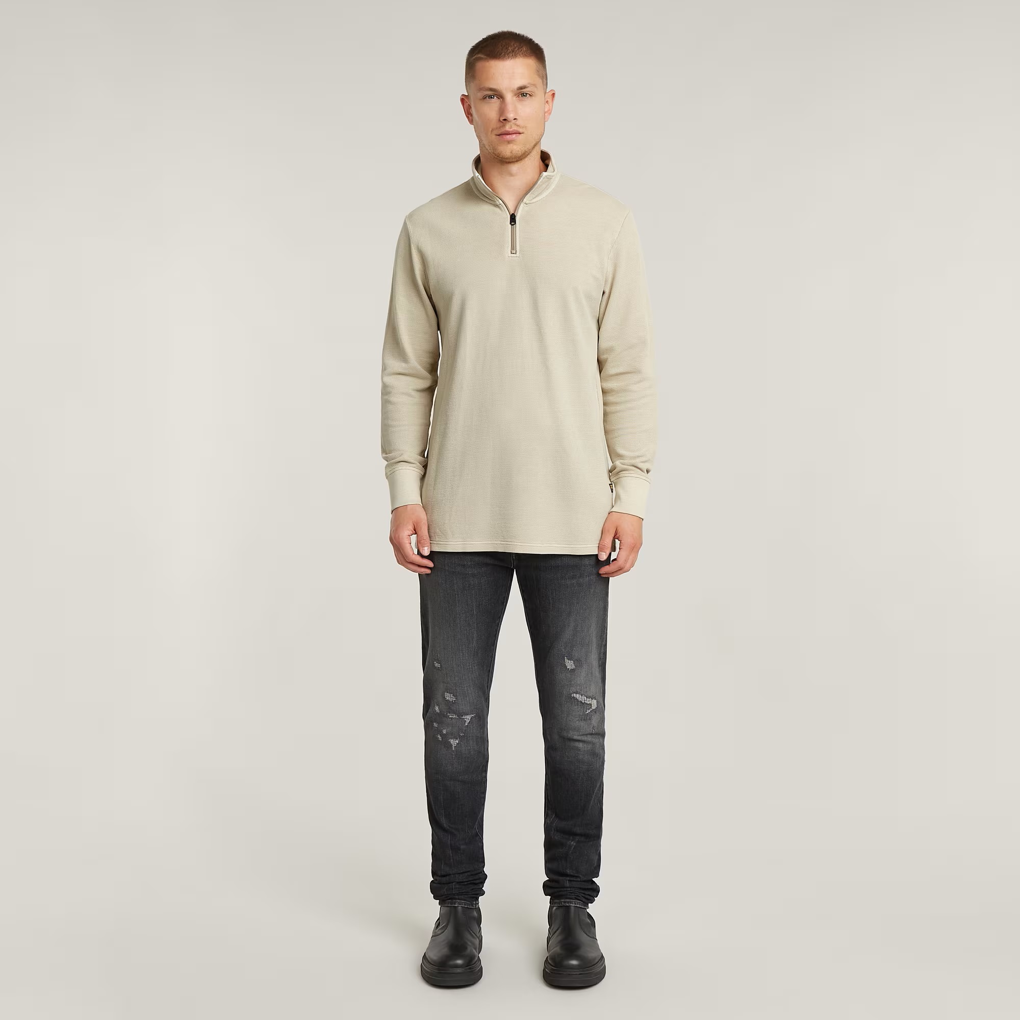 G-Star Overdyed Tweeter Halve Rits - Afbeelding 3