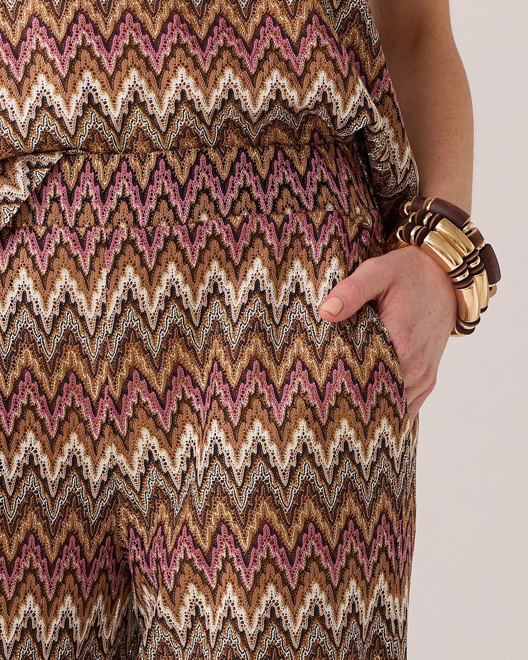 Summum Flared Broek ZigZag - Afbeelding 4