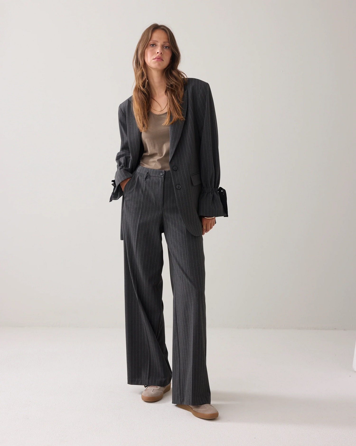 Summum Rechte Pantalon Pinstripe