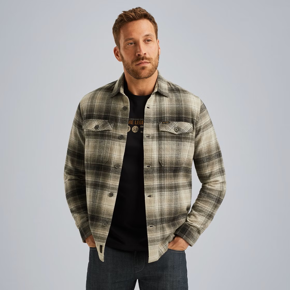 PME Legend Overshirt Ruitpatroon