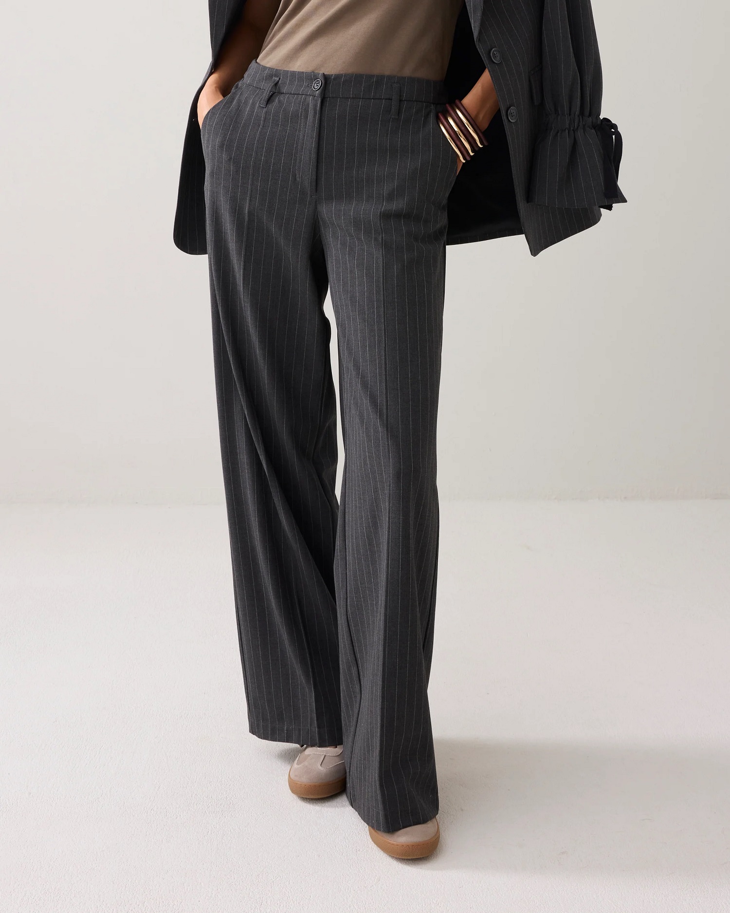 Summum Rechte Pantalon Pinstripe - Afbeelding 2