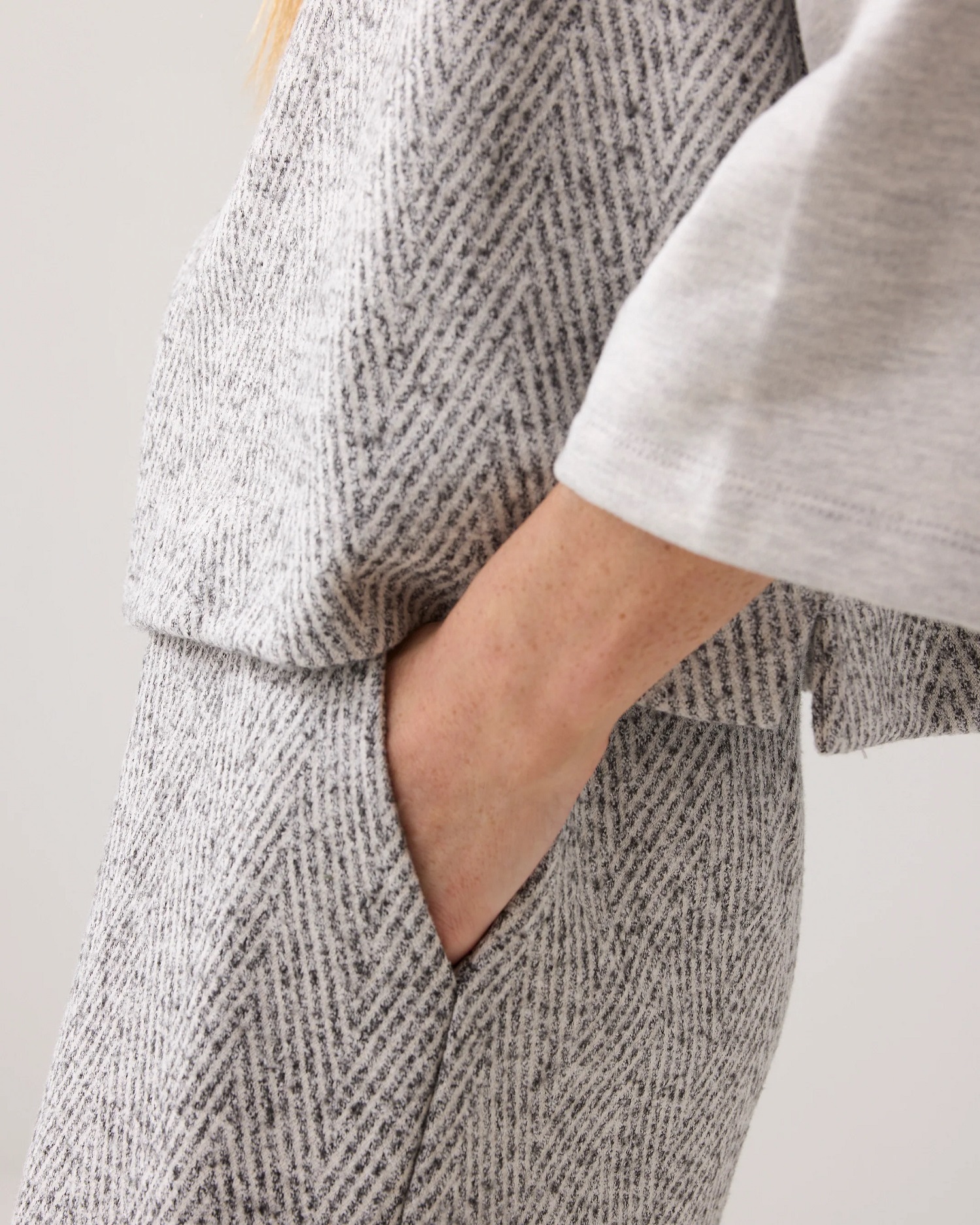 Summum Boxy Sweater met Visgraat Jacquard - Afbeelding 4
