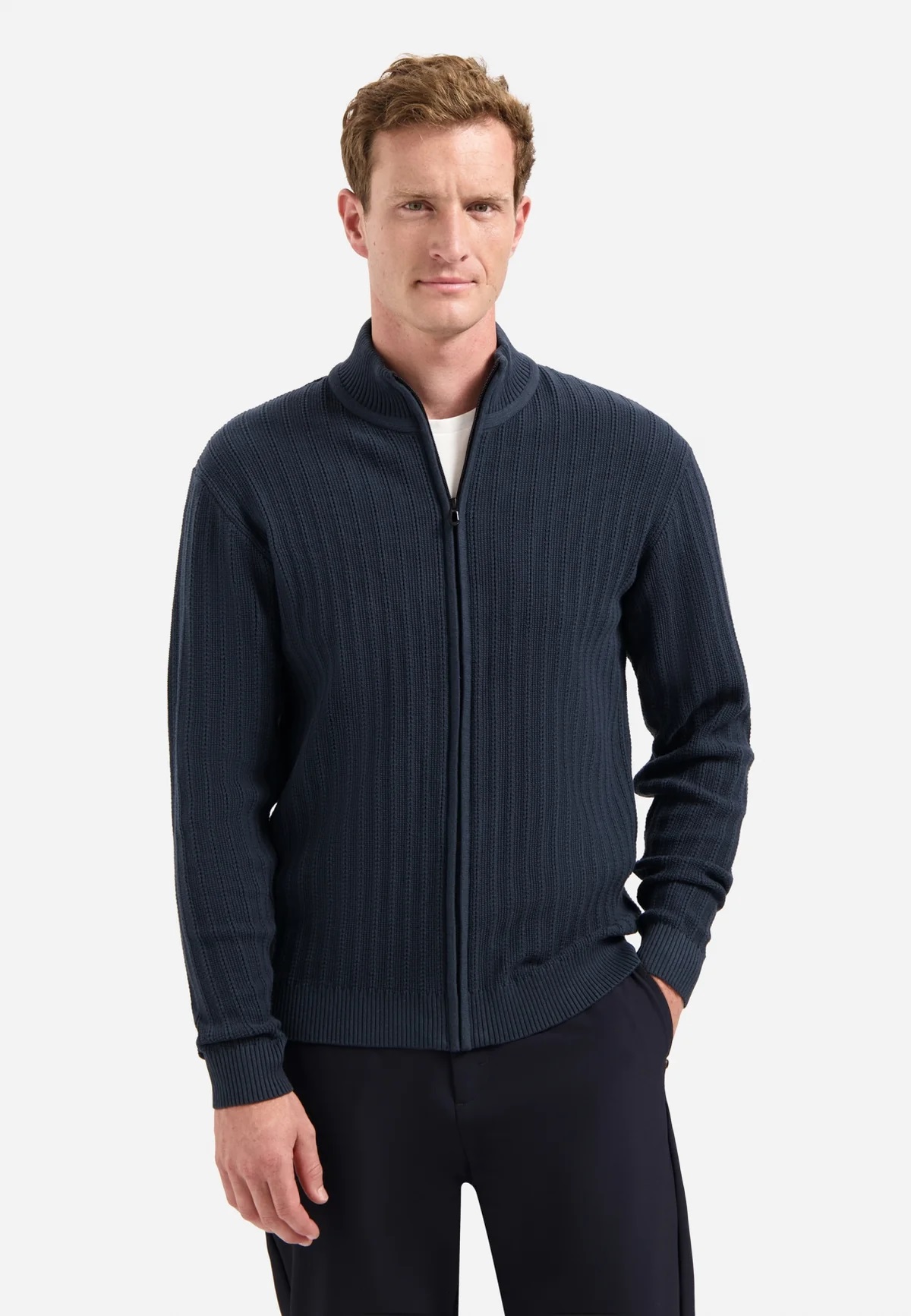 No Excess Gebreid Vest Rib