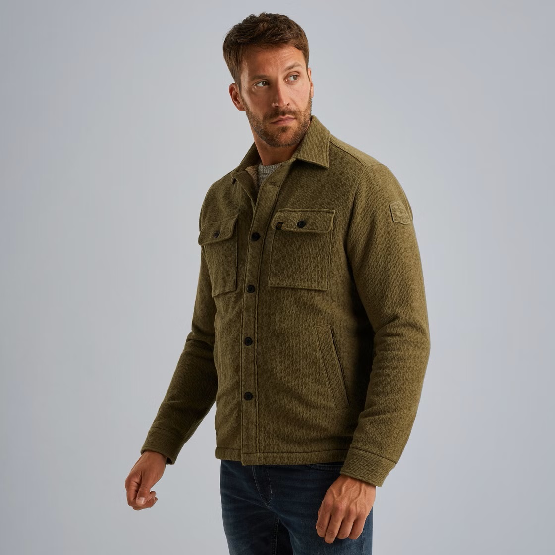 PME Legend Shirt/Jacket met Wafelstructuur - Afbeelding 2