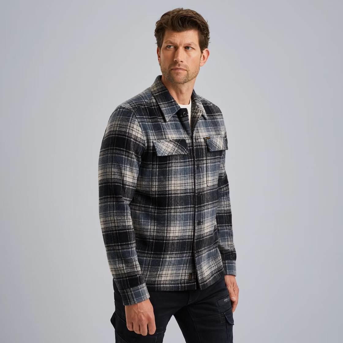 PME Legend Shirt/Jacket met Ruitpatroon