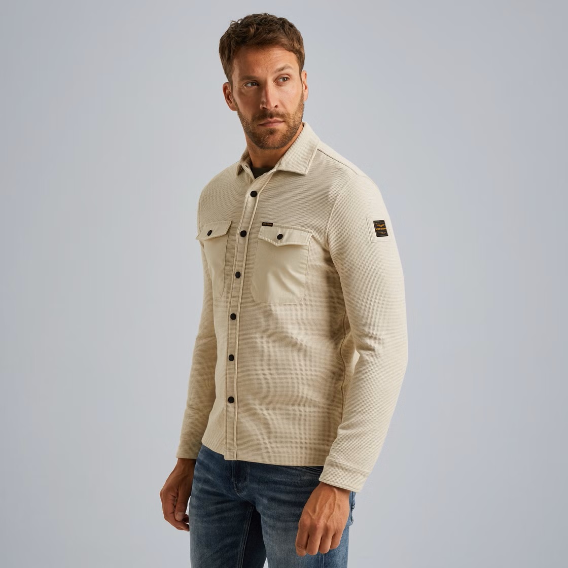 PME Legend Shirt/Jacket met Wafelstructuur - Afbeelding 2