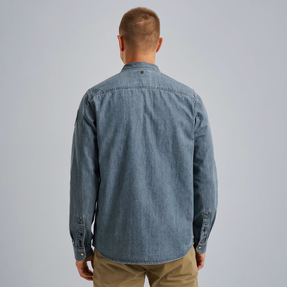 PME Legend Denim Shirt met Badges - Afbeelding 3