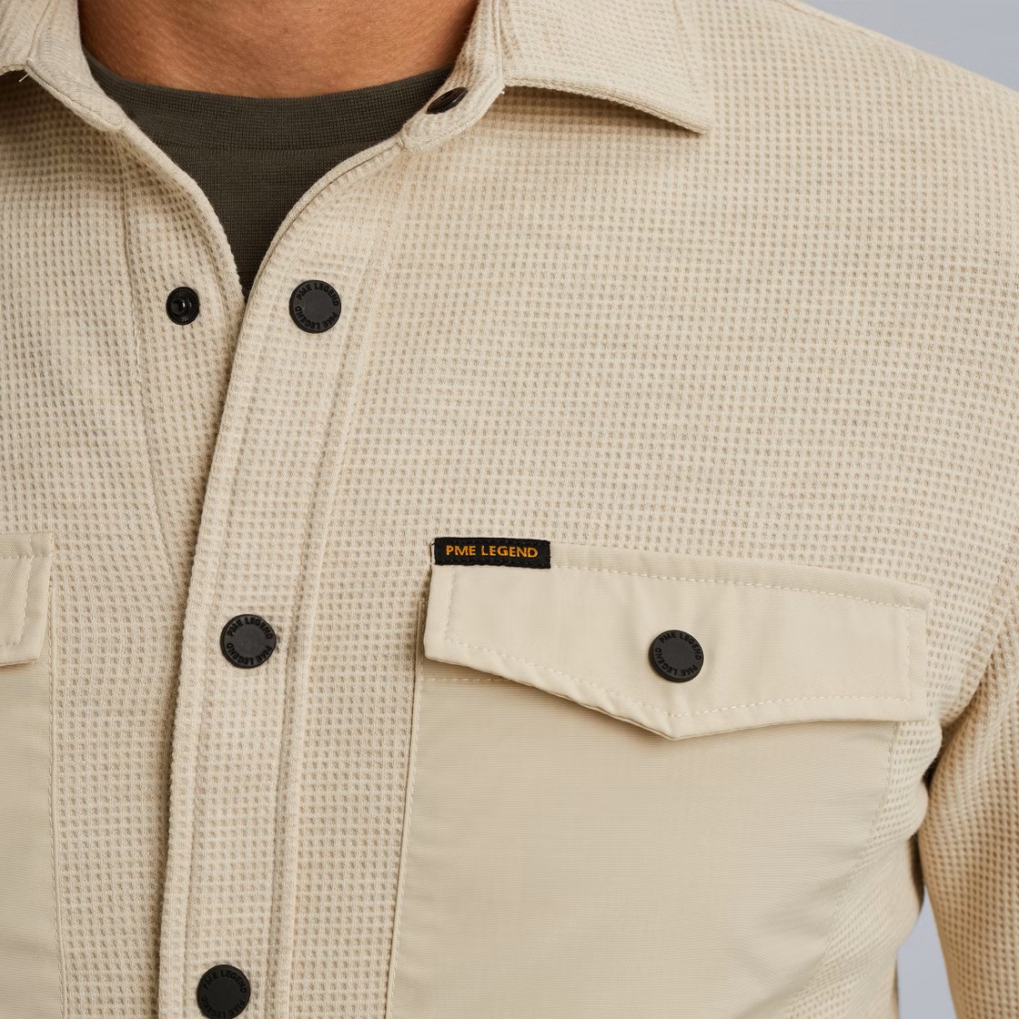 PME Legend Shirt/Jacket met Wafelstructuur - Afbeelding 4