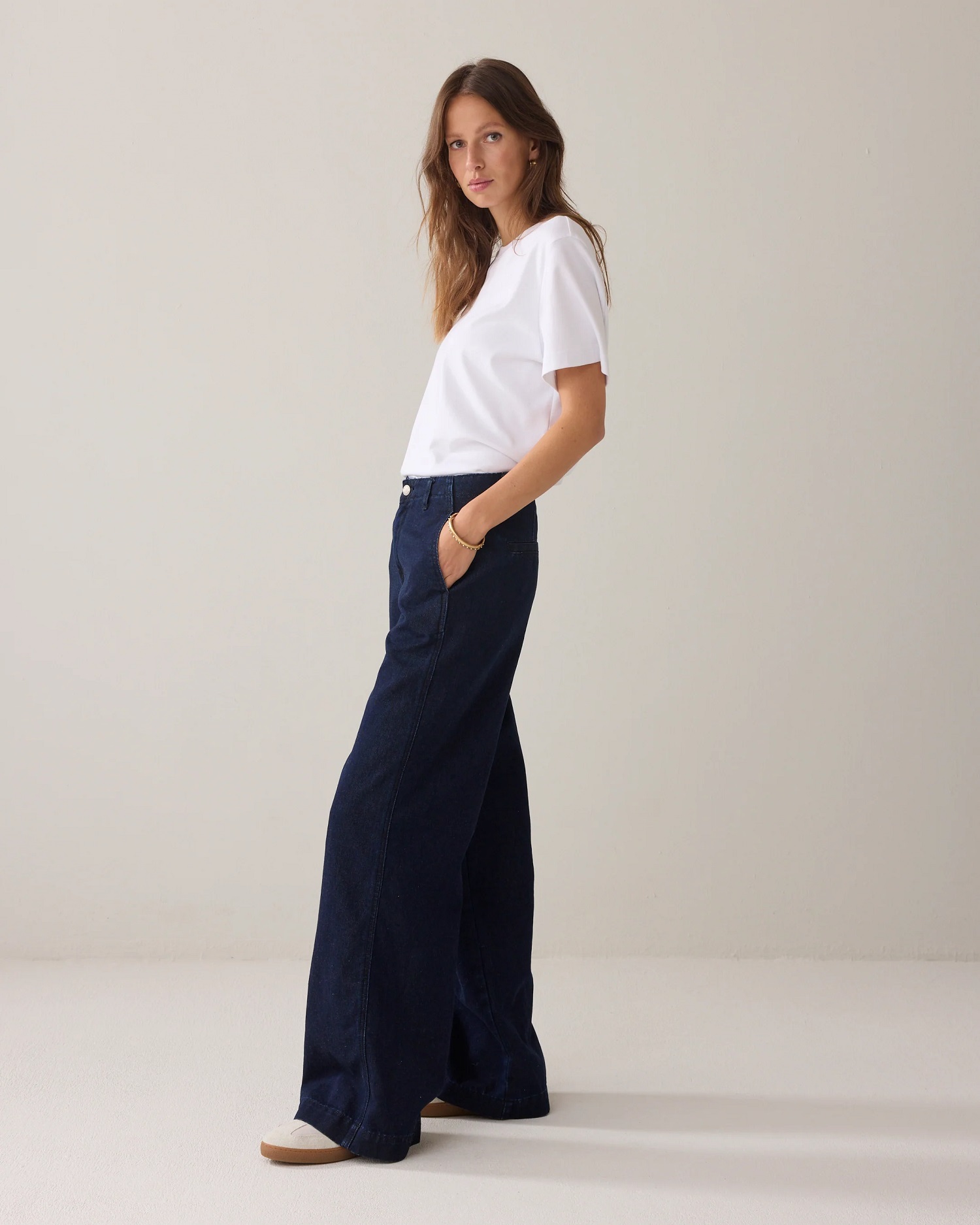 Summum Wide Leg Jeans met Lurex - Afbeelding 4