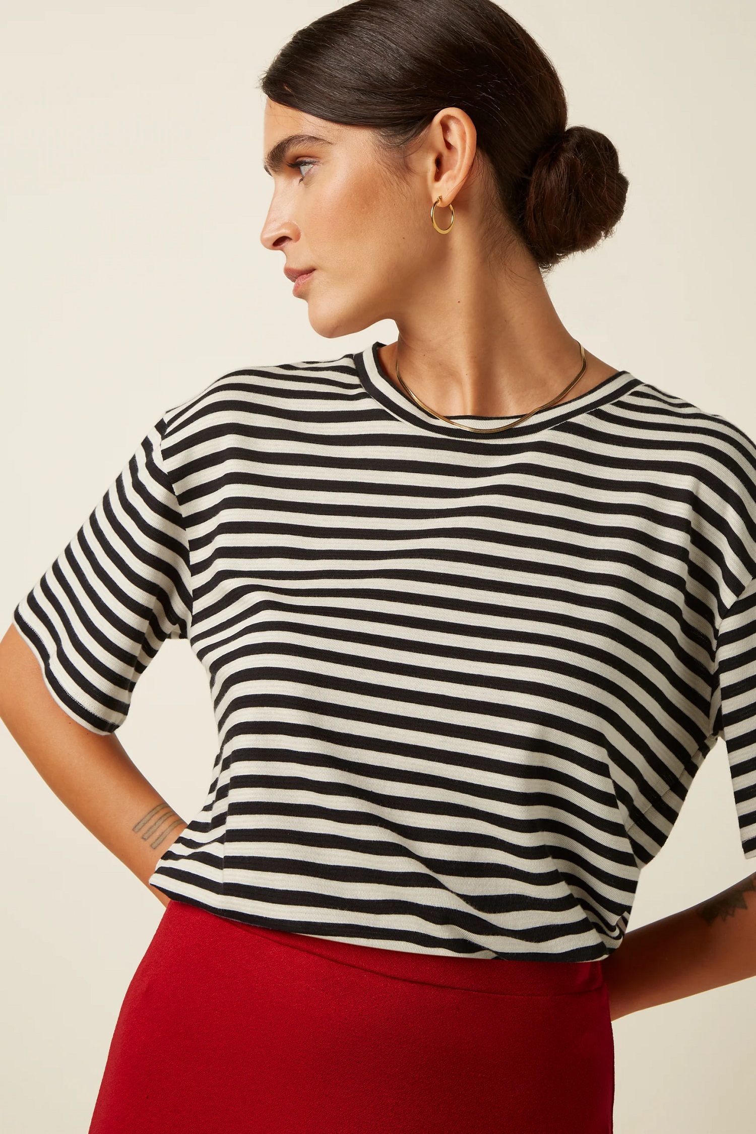 King Louie Boxy Top Chopito Stripe