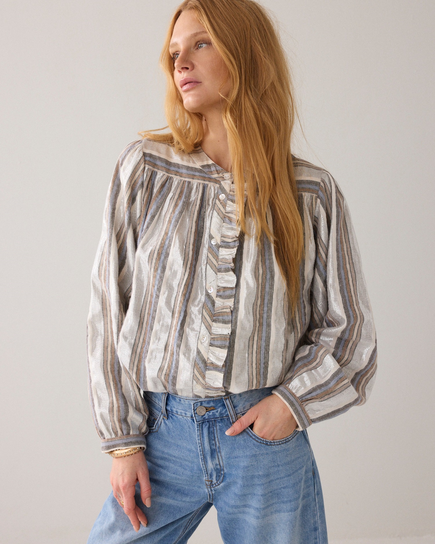 Summum Streepjesblouse