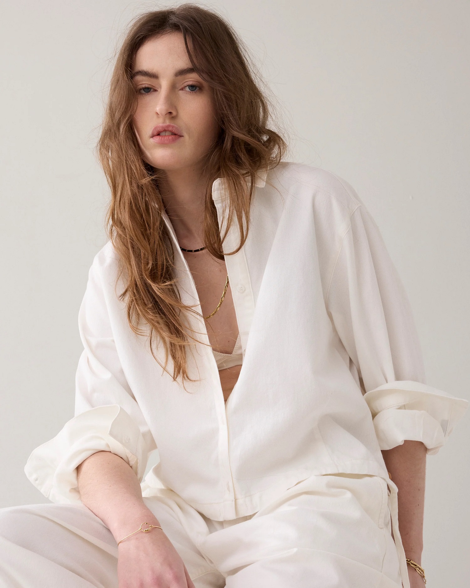 Summum Denim Blouse Soft Twill