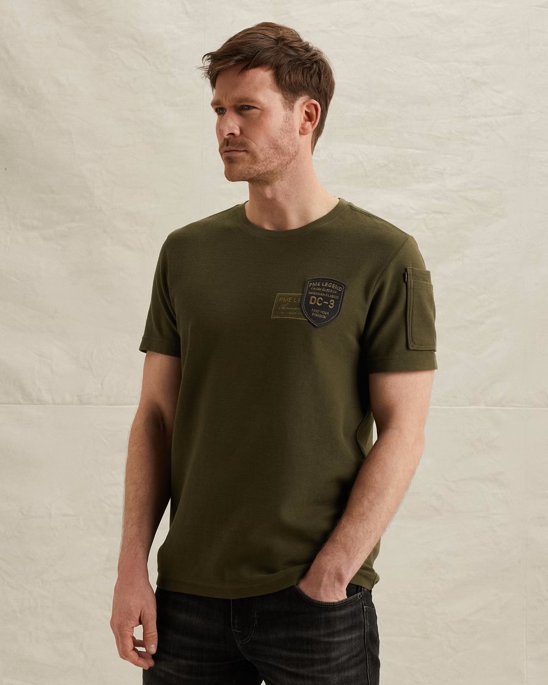 PME Legend T-Shirt met Artwork en Flight Pocket