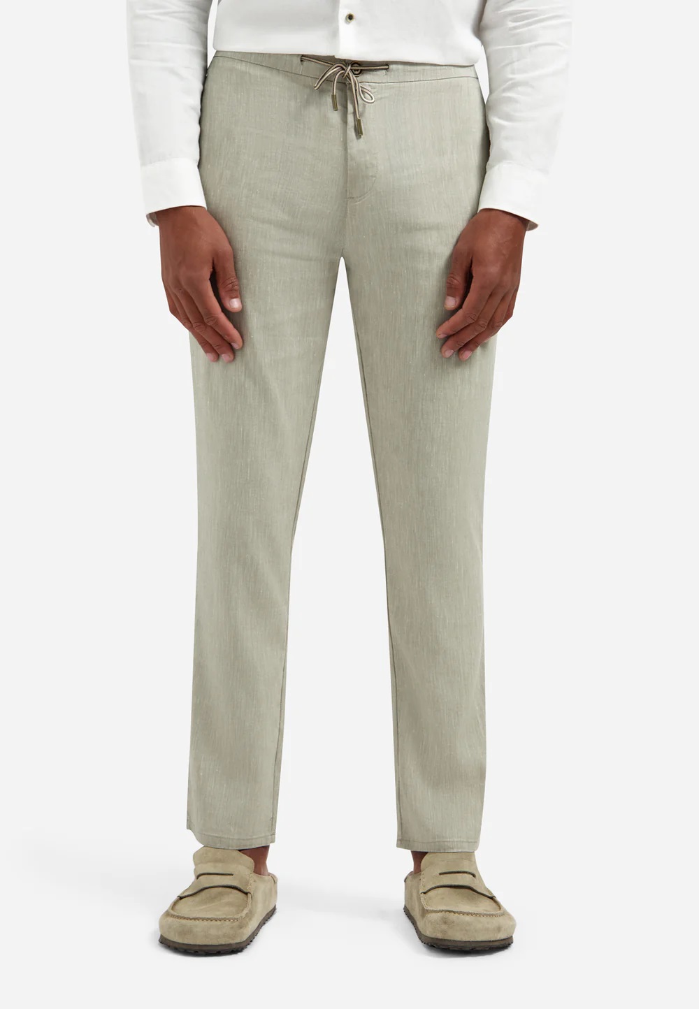 No Excess Linnen Blend Broek