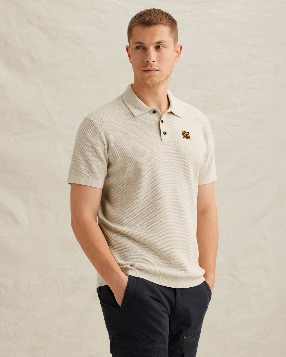 PME Legend Polo met Wafelstructuur - Afbeelding 2