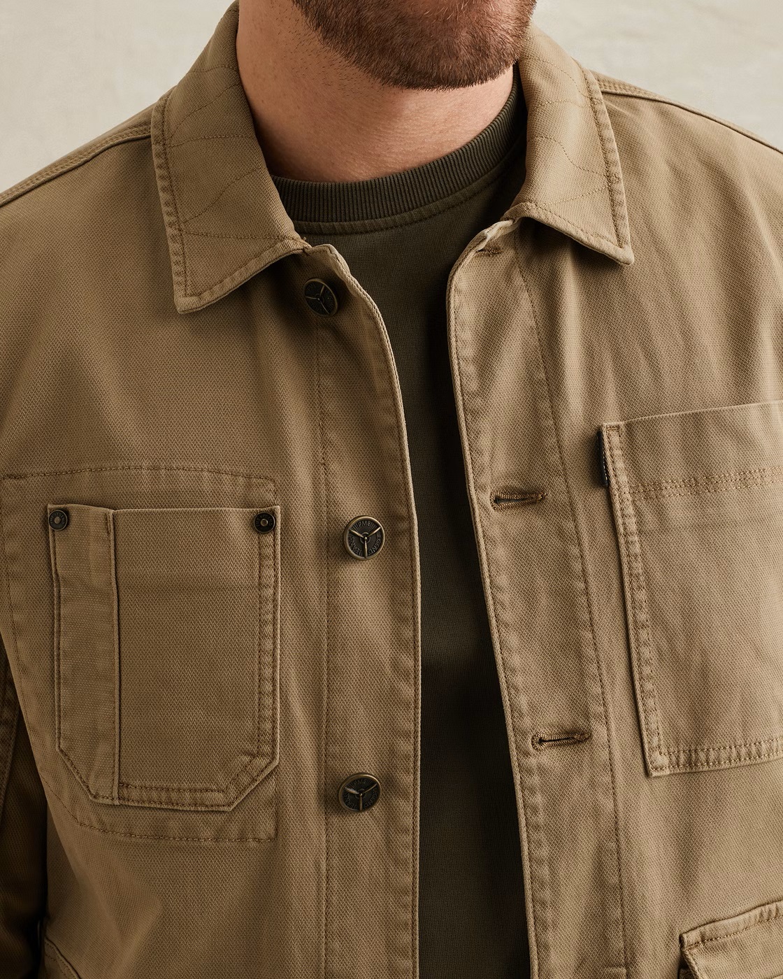 PME Legend Worker Jacket met Stikseldetails - Afbeelding 4