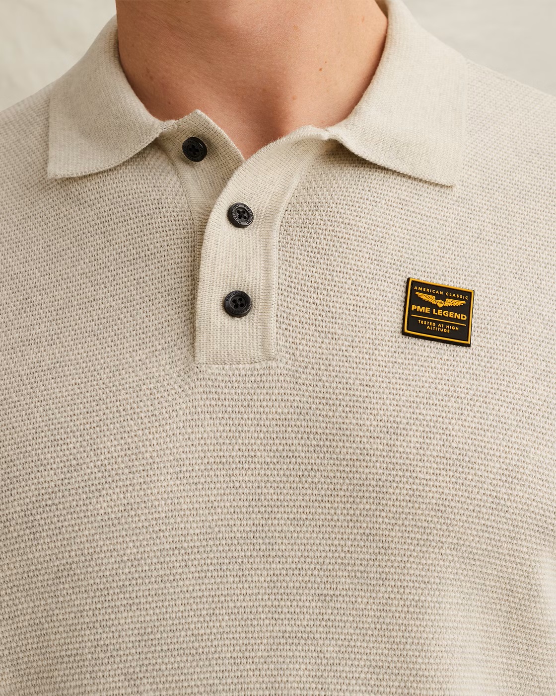 PME Legend Polo met Wafelstructuur - Afbeelding 4