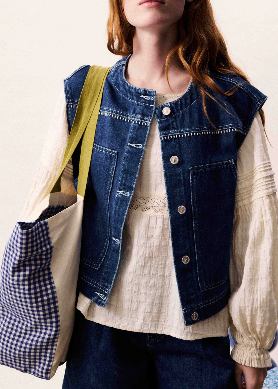 Frnch Gilet Denim Victory