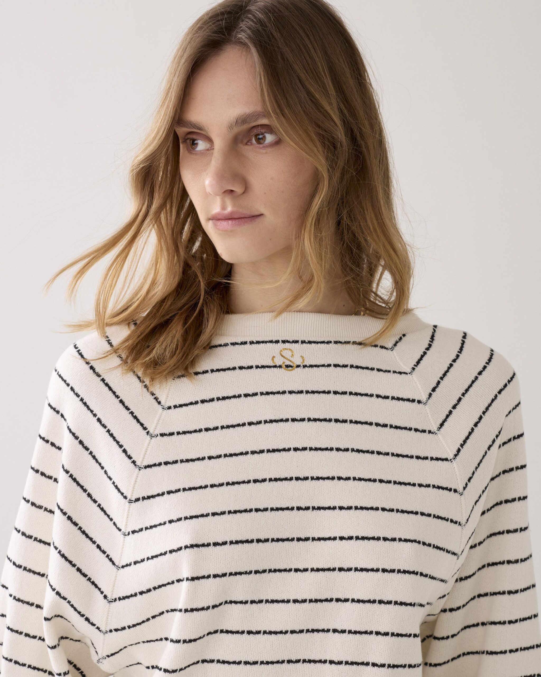 Summum Pinstripe Top Soft Scuba