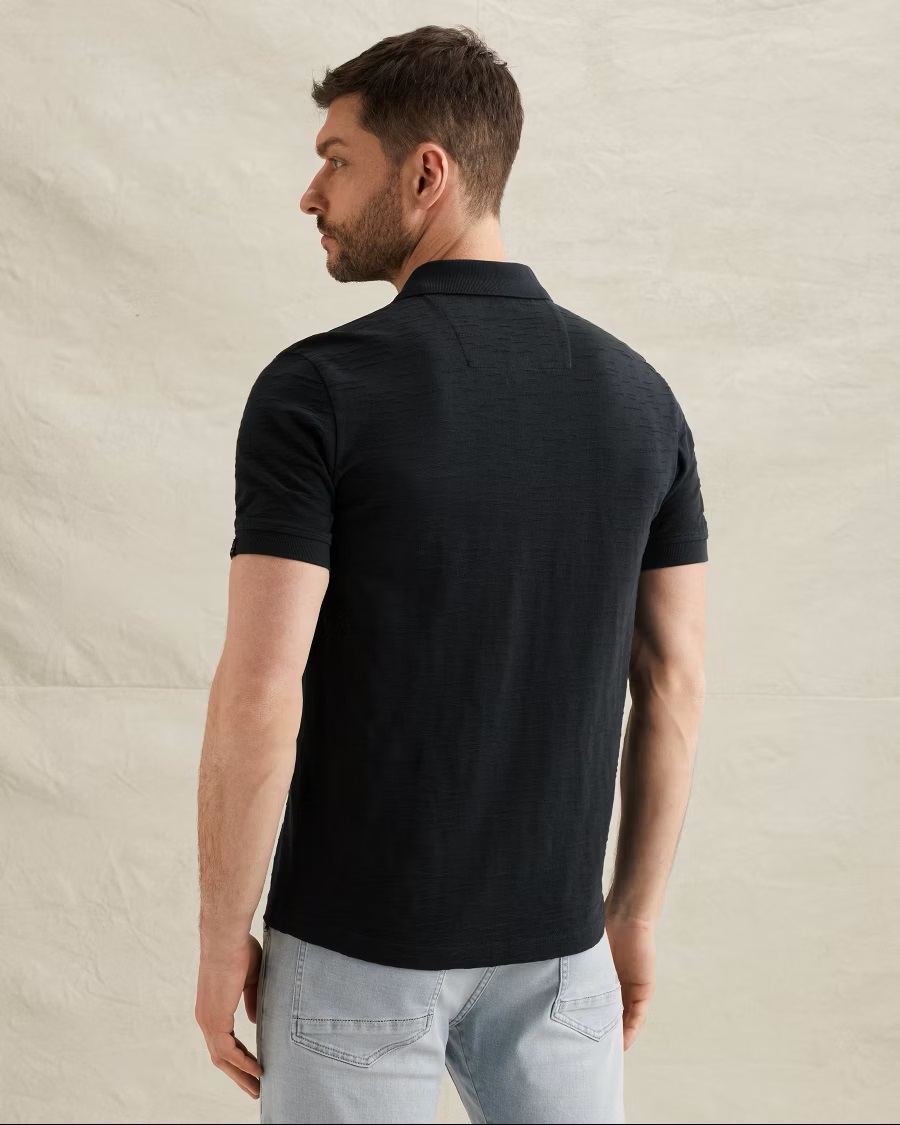 PME Legend Polo met Jaquard Patroon - Afbeelding 2