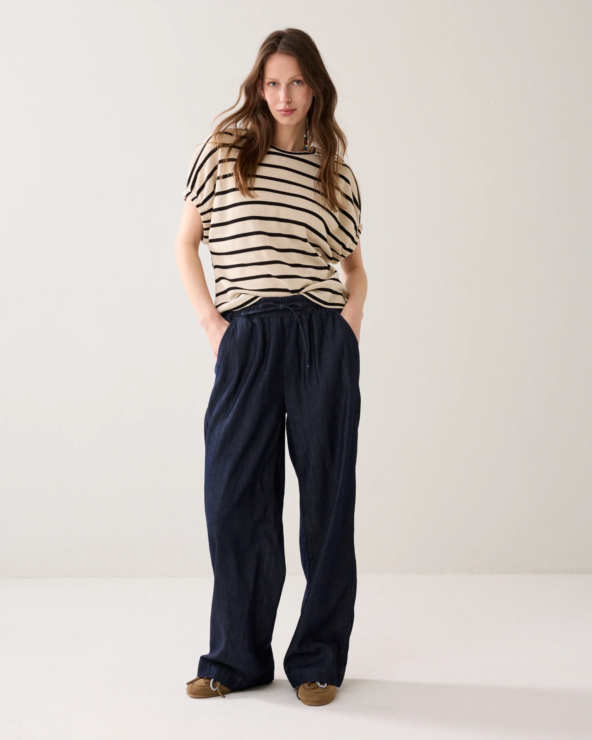 Summum Gestreepte Top Mesh - Afbeelding 2