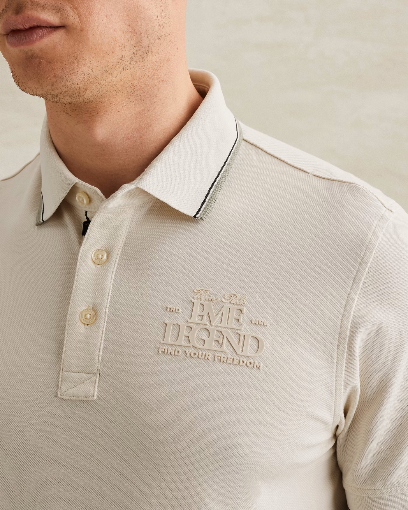 PME Legend Piqué Polo met Artwork - Afbeelding 3