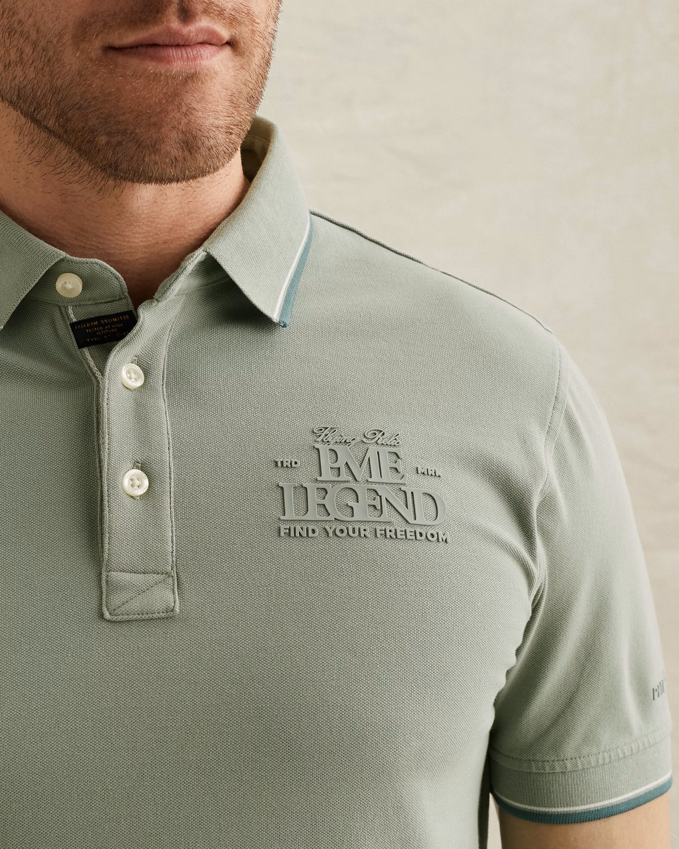 PME Legend Piqué Polo met Artwork - Afbeelding 3