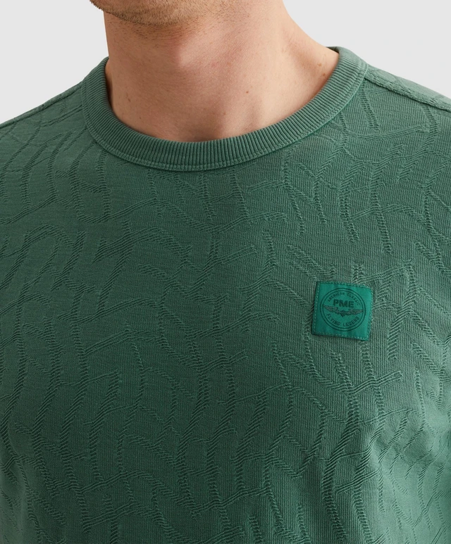 PME Legend T-Shirt met Jaquardpatroon - Afbeelding 3