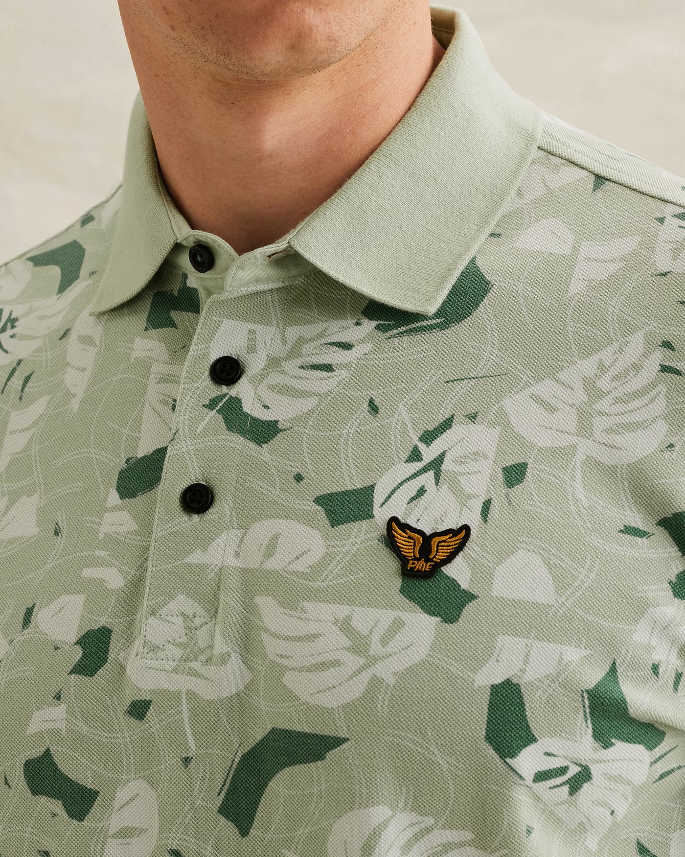 PME Legend Polo met Allover Print - Afbeelding 3