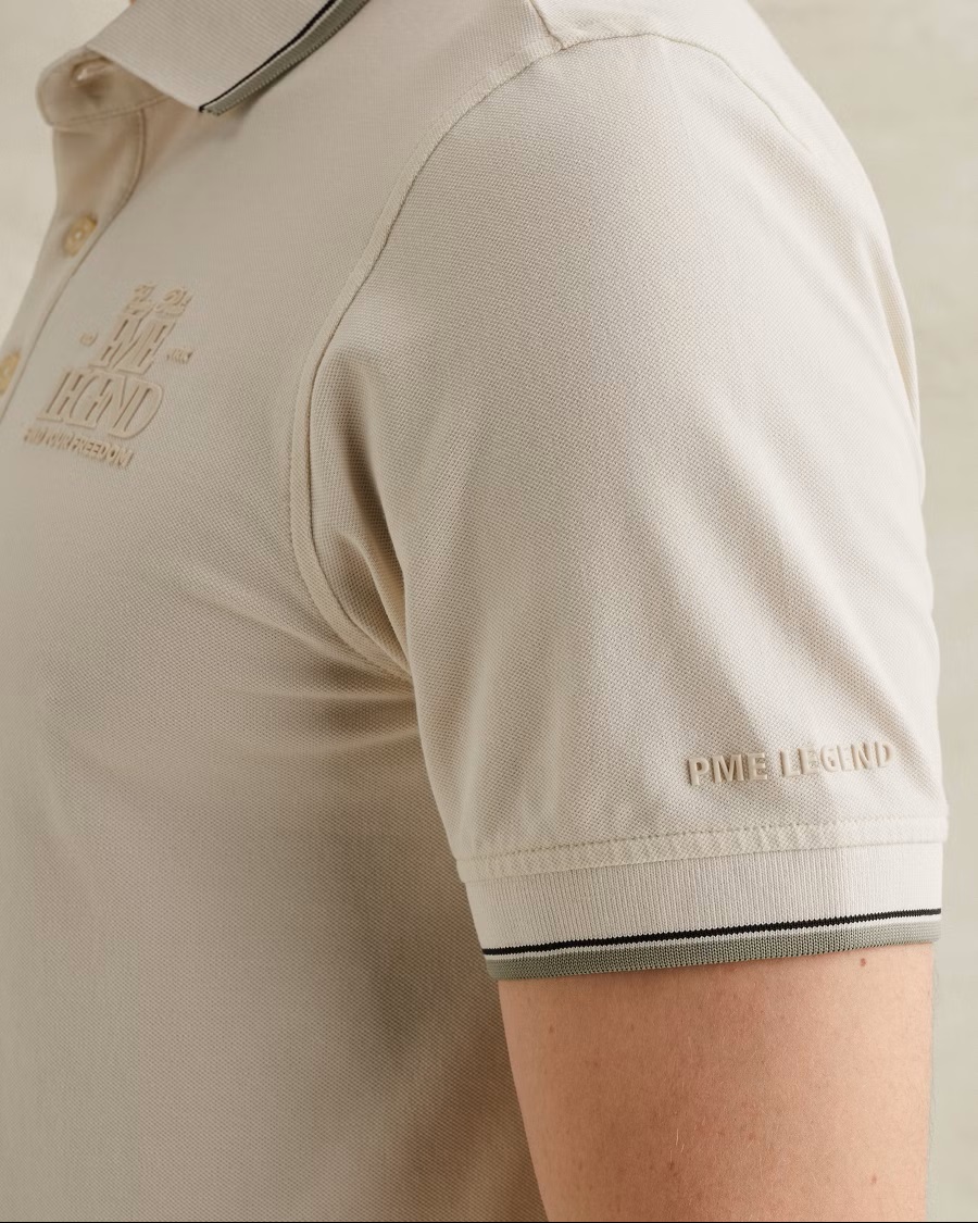 PME Legend Piqué Polo met Artwork - Afbeelding 4