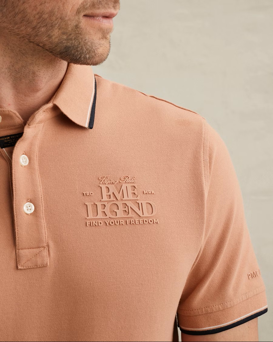 PME Legend Piqué Polo met Artwork - Afbeelding 4