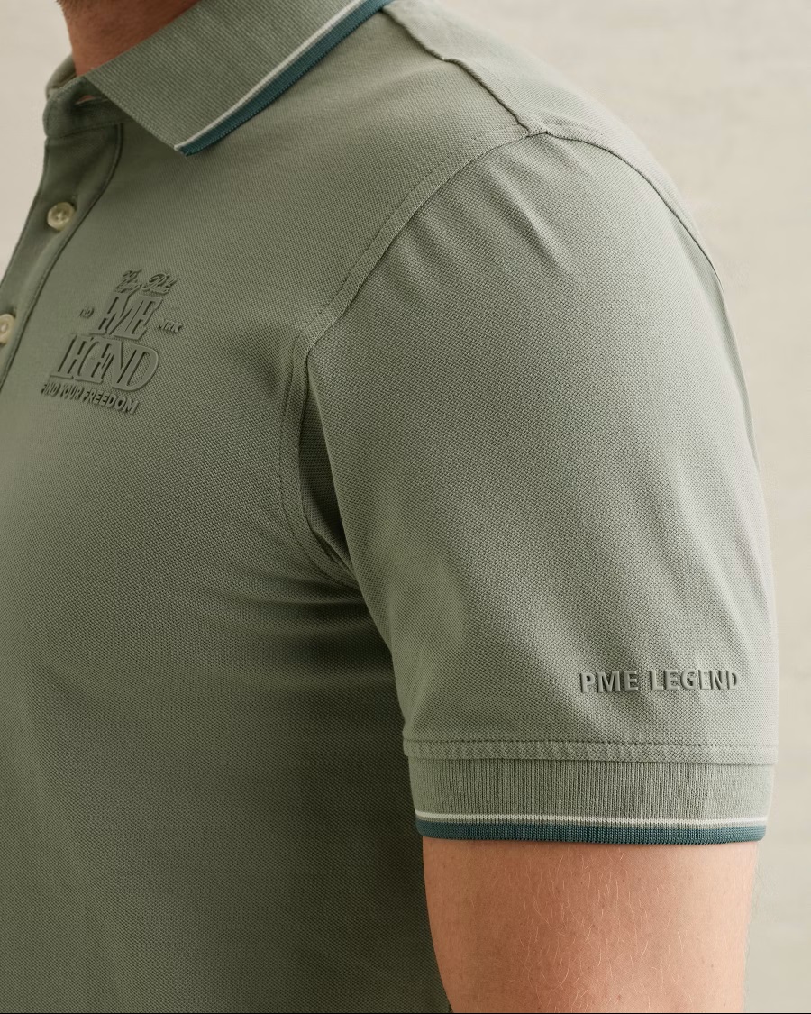 PME Legend Piqué Polo met Artwork - Afbeelding 4