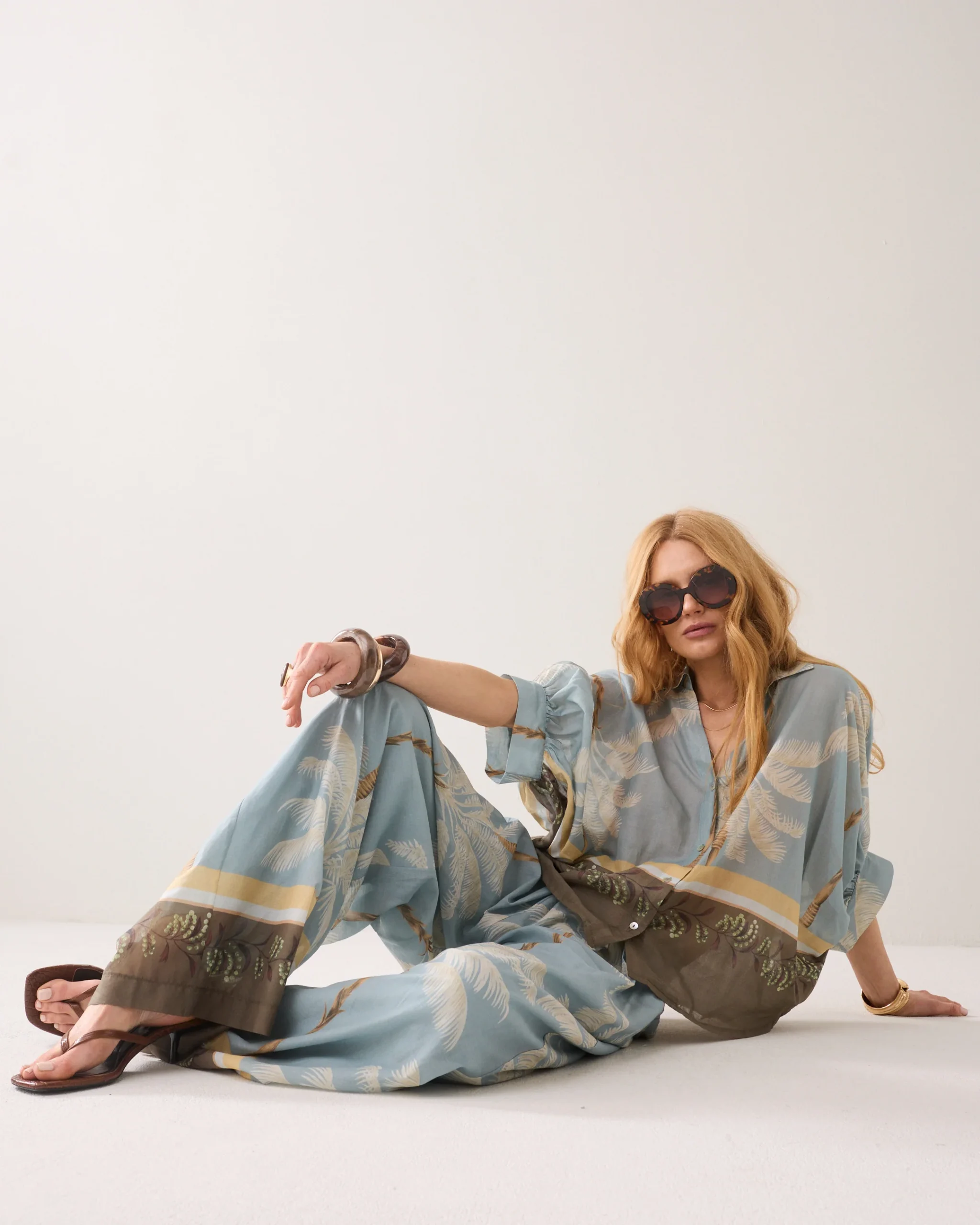 Summum Transparante Blouse met Strandprint - Afbeelding 5