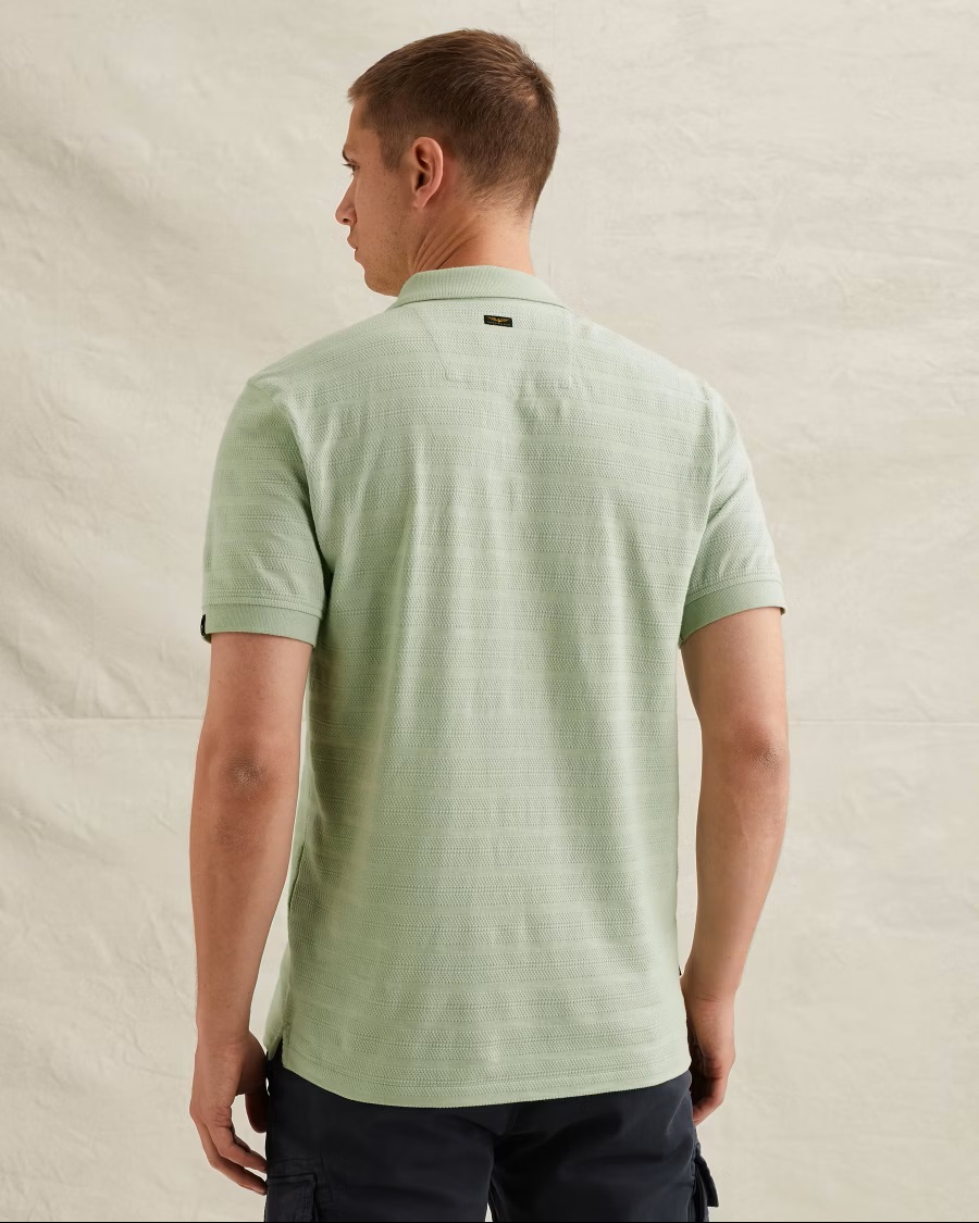 PME Legend Jersey Polo met Streeppatroon - Afbeelding 2