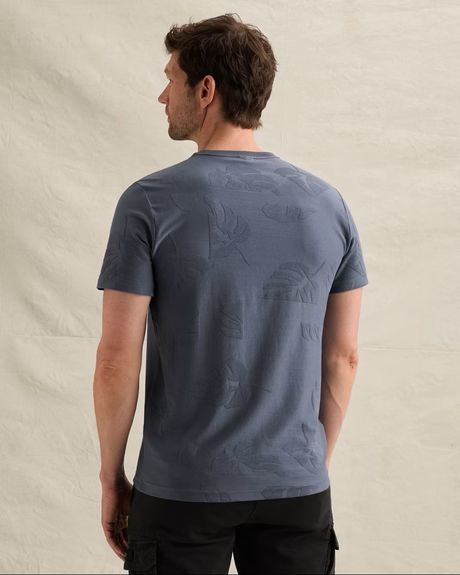 PME Legend T-Shirt met Allover Jacquardpatroon - Afbeelding 2