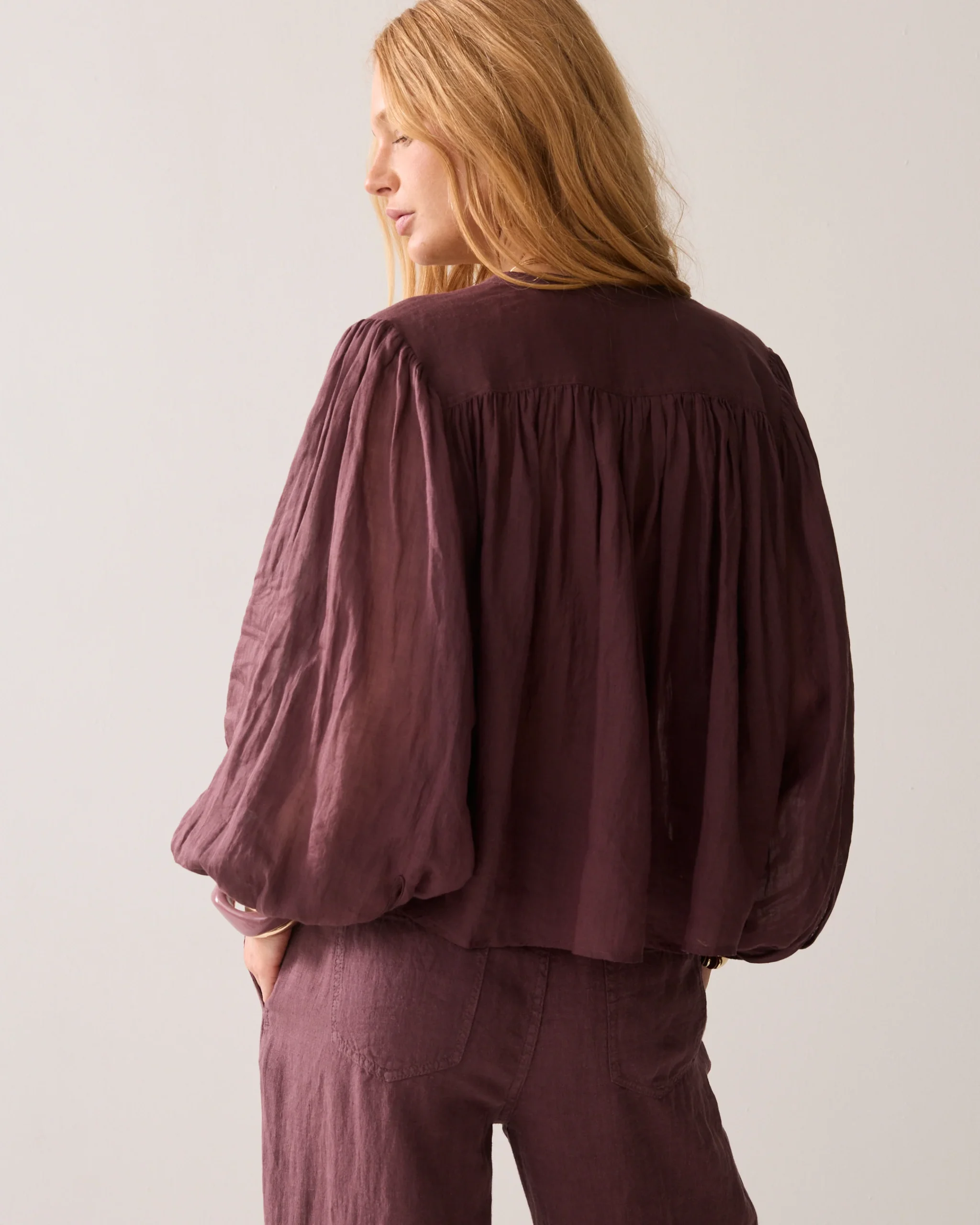 Summum Korte Blouse Linnenlook - Afbeelding 3