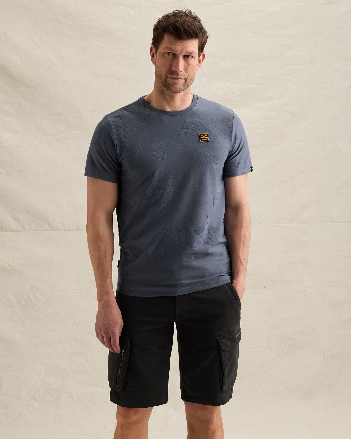PME Legend T-Shirt met Allover Jacquardpatroon - Afbeelding 3