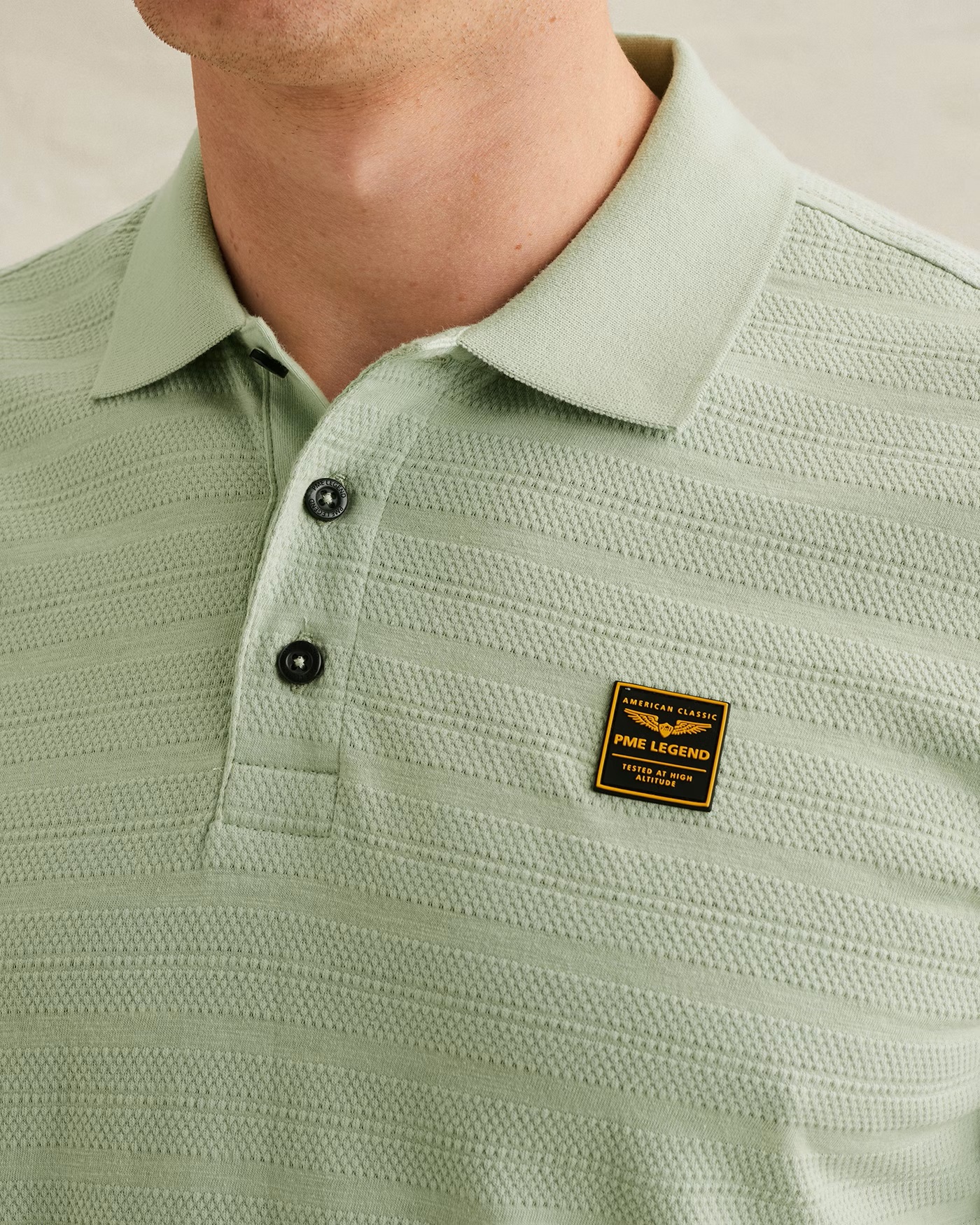 PME Legend Jersey Polo met Streeppatroon - Afbeelding 3