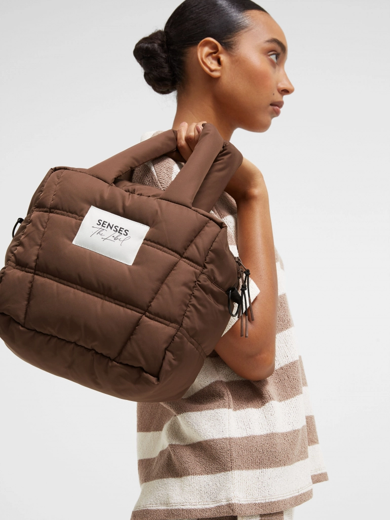 Senses The Label Crossbody Puffer Bag