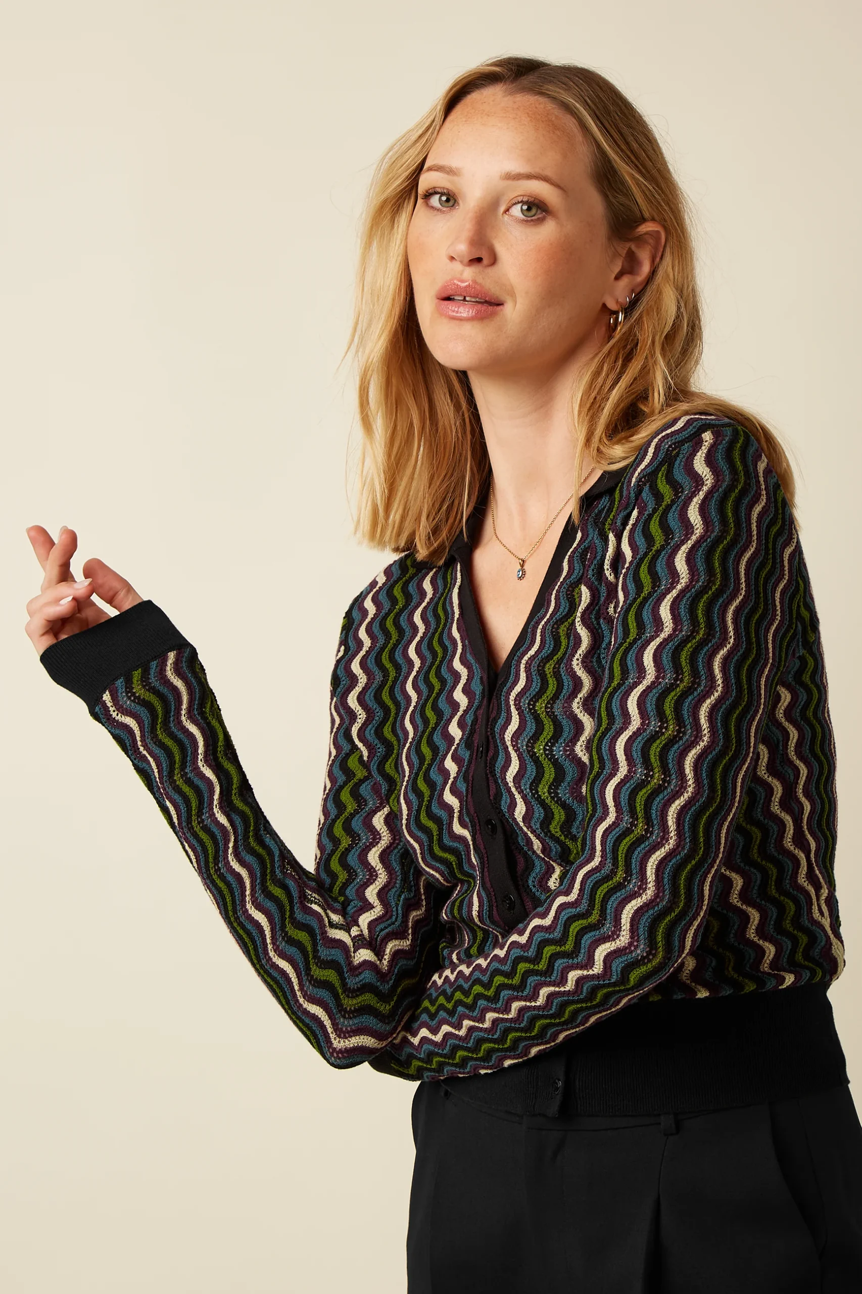 King Louie Lena Cardi Wyler Vest/Top