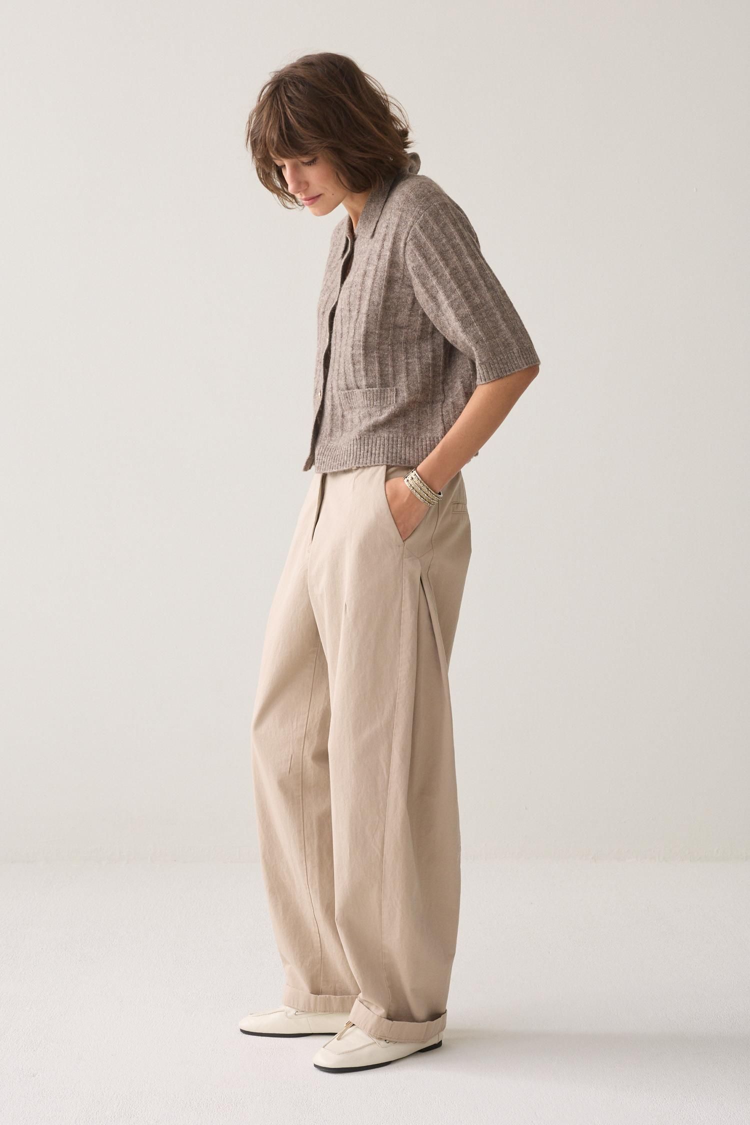 Summum Cocoonfit Broek met Stolpplooi - Afbeelding 2