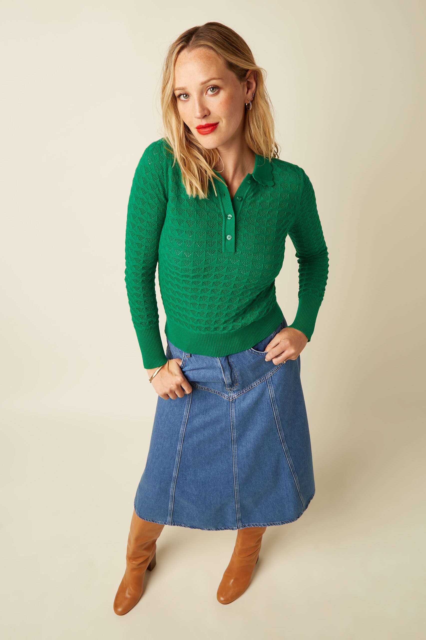 King Louie Dolly Rok Stone Denim - Afbeelding 3
