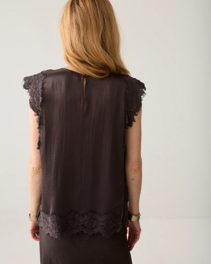 Summum Mouwloze Top met Kant - Afbeelding 3