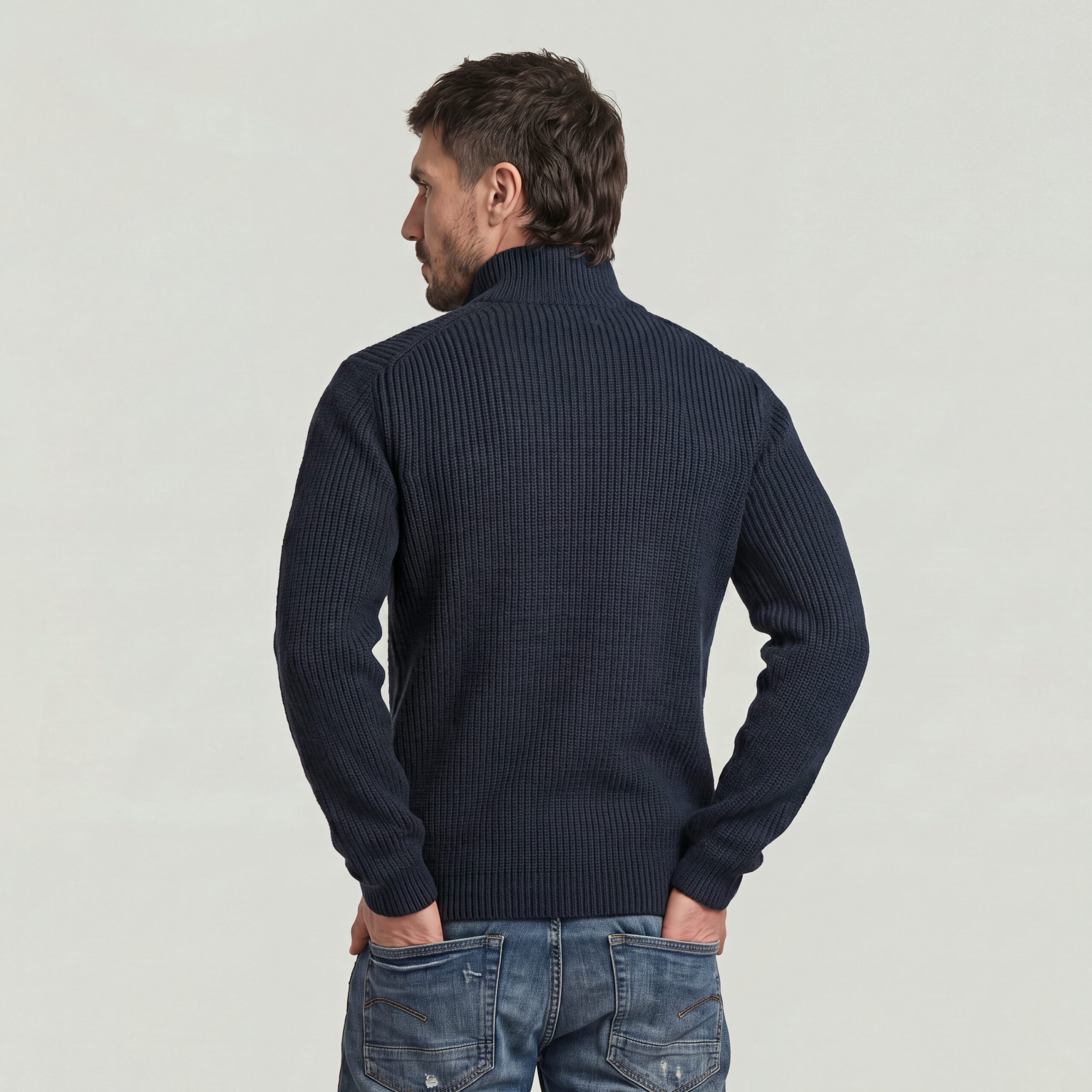 G-Star Double Collar Half Zip Trui - Afbeelding 2