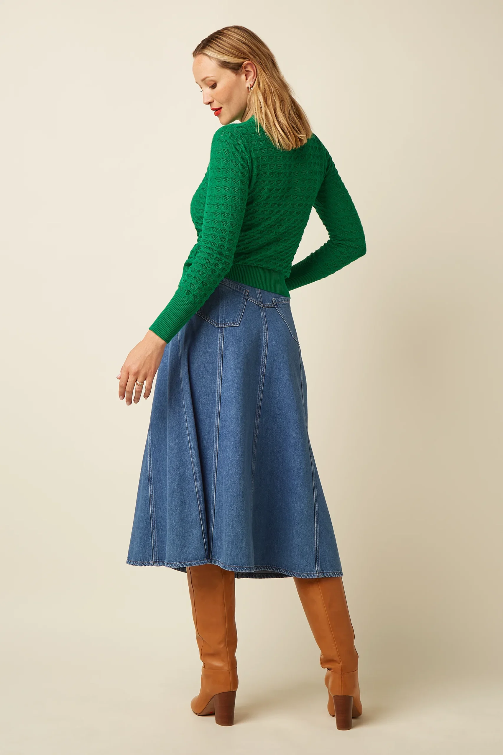 King Louie Dolly Rok Stone Denim - Afbeelding 4